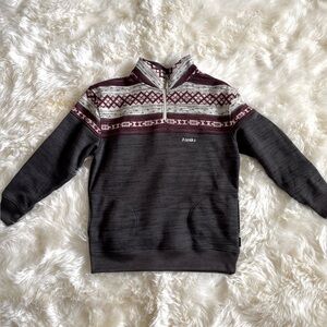 Alaska Fair Isle Half Zip Sweater size XL